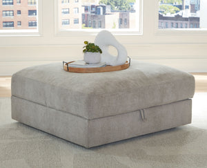 Aslan Court - Ottoman With Storage - Pebble - R&R Furniture Gallery (Fountain Valley, CA)