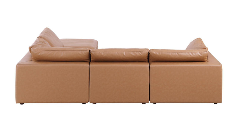 1100 - 5-Piece 4-Seat Sectional (Top-Grain Italian Leather)