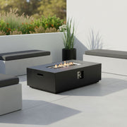 Propane / Natural Gas Fire Pit Table, 50,000 BTU - Charcoal - R&R Furniture Gallery (Fountain Valley, CA)