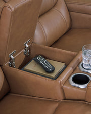 Knightington - Power Reclining Loveseat With Audio Seating - R&R Furniture Gallery (Fountain Valley, CA)