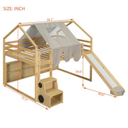 Loft Bed With House Shaped Frame And Tent - R&R Furniture Gallery (Fountain Valley, CA)