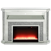 Noralie - 51" Fireplace With LED - Mirrored & Faux Diamonds - R&R Furniture Gallery (Fountain Valley, CA)
