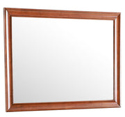 Glory Furniture LaVita mirror with sleek rectangular frame, reflecting a modern design perfect for contemporary home decor.
