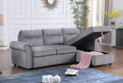 Ashton - Reversible Sleeper Sectional Sofa Chaise - R&R Furniture Gallery (Fountain Valley, CA)