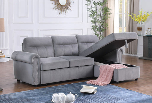 Ashton - Reversible Sleeper Sectional Sofa Chaise - R&R Furniture Gallery (Fountain Valley, CA)