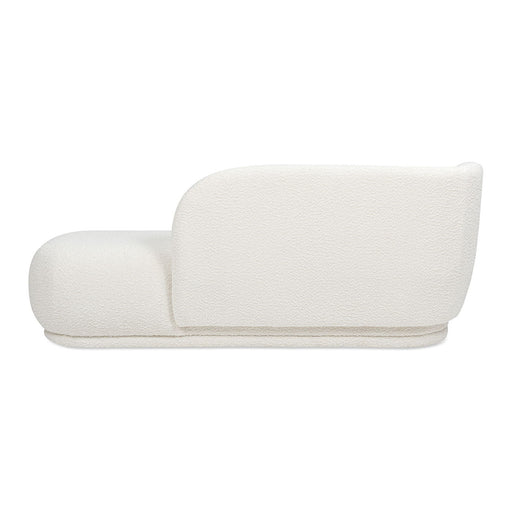 Aire - RAF Modern Rounded Chaise Lounge - Ivory White - R&R Furniture Gallery (Fountain Valley, CA)