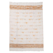 Throws - TC Albedo Throw - Ivory / Rust - R&R Furniture Gallery (Fountain Valley, CA)