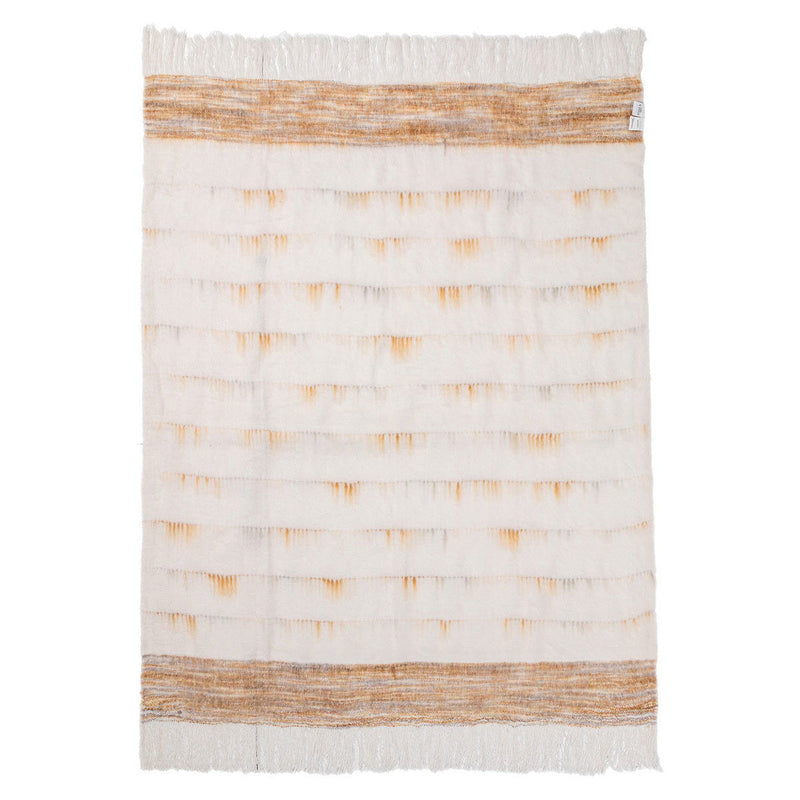 Throws - TC Albedo Throw - Ivory / Rust - R&R Furniture Gallery (Fountain Valley, CA)