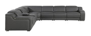 1116 - Power Reclining Italian Leather Sectional - R&R Furniture Gallery (Fountain Valley, CA)
