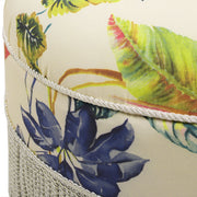 Yolanda - Round Upholstered Accent Ottoman - R&R Furniture Gallery (Fountain Valley, CA)