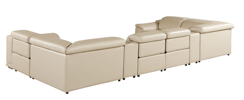9762 - 8-Piece U Shaped Sectional Sofa With 4 Power Recliner