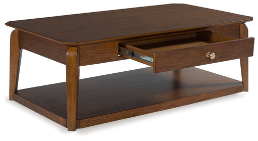 Trenmour - Rectangular Cocktail Table - Medium Brown - R&R Furniture Gallery (Fountain Valley, CA)