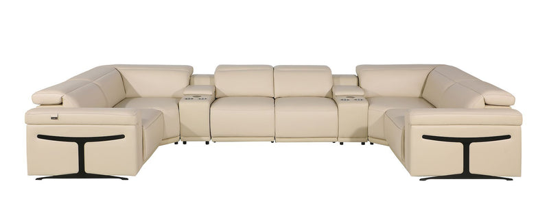 1126 - 8-Piece U-Shaped Sectional Sofa In With 4 Power Recliners & Power Headrest