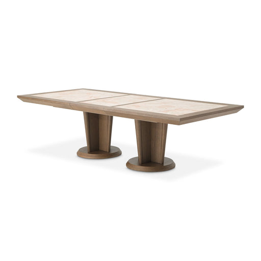 Portrait - Wide Rectangular Dining Table - Sienna Brown - R&R Furniture Gallery (Fountain Valley, CA)