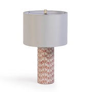 Lassy - Ribbon Capiz Shell Table Lamp - Pink - R&R Furniture Gallery (Fountain Valley, CA)