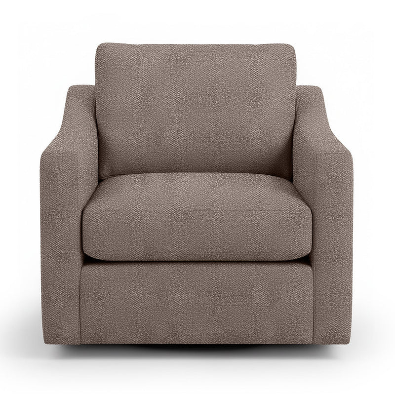 Classic Home Aspen swivel chair with a modern design, featuring a cushioned seat and backrest in neutral upholstery.