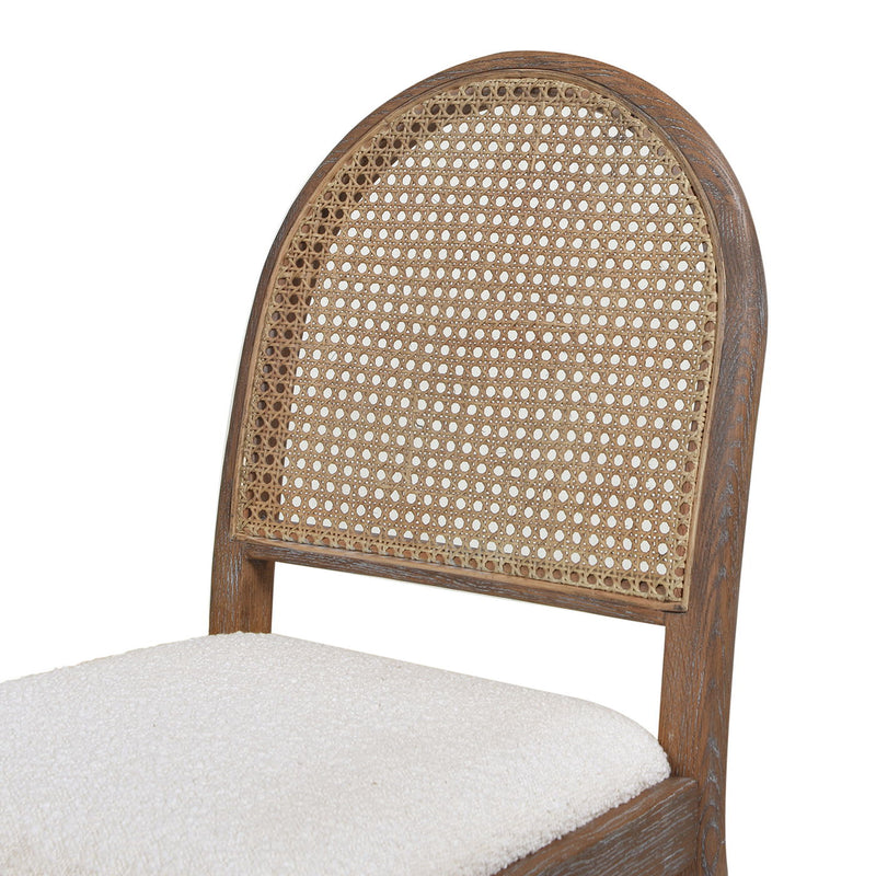 Panama - Curved Cane Side Dining Chair (Set of 2) - R&R Furniture Gallery (Fountain Valley, CA)