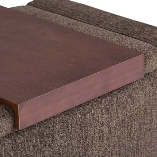 Bretton - Lift Top Storage Ottoman - Deep Umber Brown - R&R Furniture Gallery (Fountain Valley, CA)