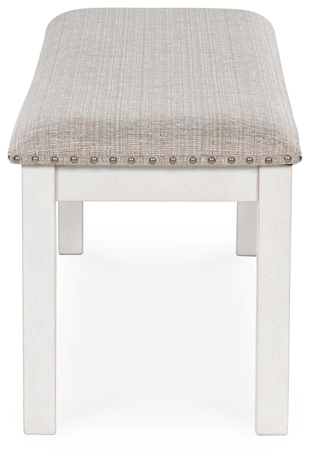 Robbinsdale - Large Upholstered Dining Room Bench - Antique White - R&R Furniture Gallery (Fountain Valley, CA)