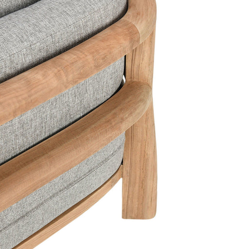 Aston - Outdoor Accent Chair - Natural / Gray - R&R Furniture Gallery (Fountain Valley, CA)