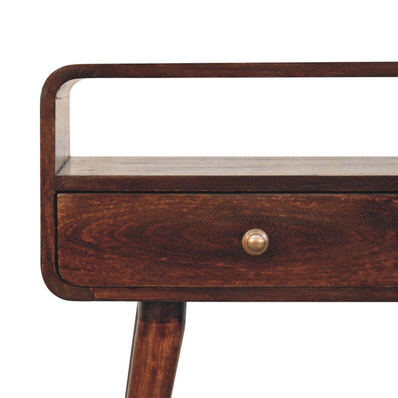 Solid Wood Curved Console Table - R&R Furniture Gallery (Fountain Valley, CA)