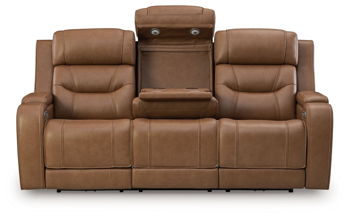 Knightington - Power Reclining Sofa With Audio Seating - R&R Furniture Gallery (Fountain Valley, CA)