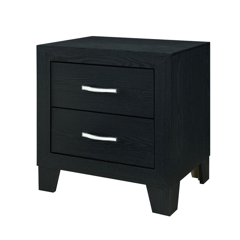 Carlos - Nightstand - Black - R&R Furniture Gallery (Fountain Valley, CA)