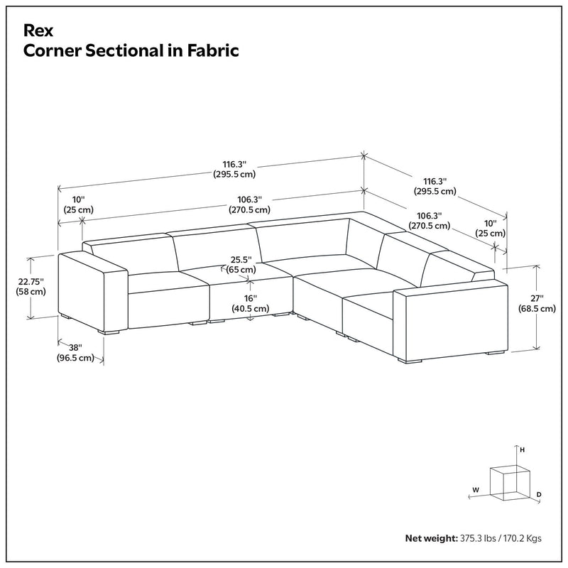 Rex - Handcrafted Sectional Sofa - R&R Furniture Gallery (Fountain Valley, CA)