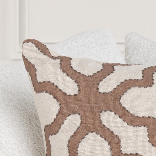 Lineage - Mullan 22" x 22"Pillow - Frothed Brown - R&R Furniture Gallery (Fountain Valley, CA)