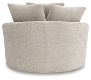 Cuddle Plush - Oversized Swivel Accent Chair - Arctic - R&R Furniture Gallery (Fountain Valley, CA)
