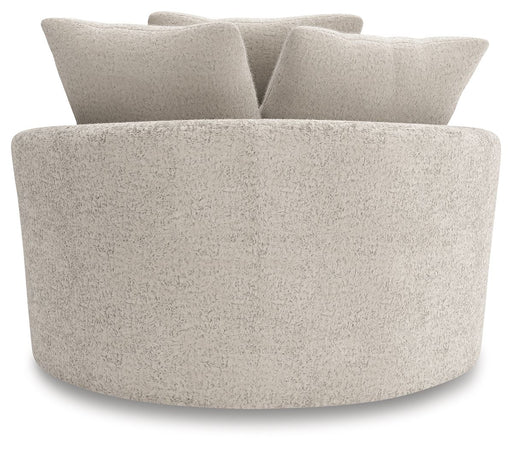 Cuddle Plush - Oversized Swivel Accent Chair - Arctic - R&R Furniture Gallery (Fountain Valley, CA)