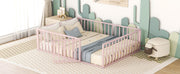 Metal Floor Bed Frame With Fence And Door - R&R Furniture Gallery (Fountain Valley, CA)