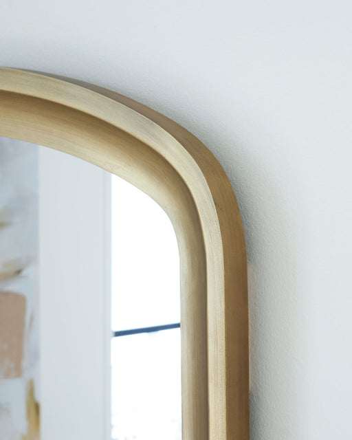 Fintan - Floor Mirror - Gold Finish - R&R Furniture Gallery (Fountain Valley, CA)