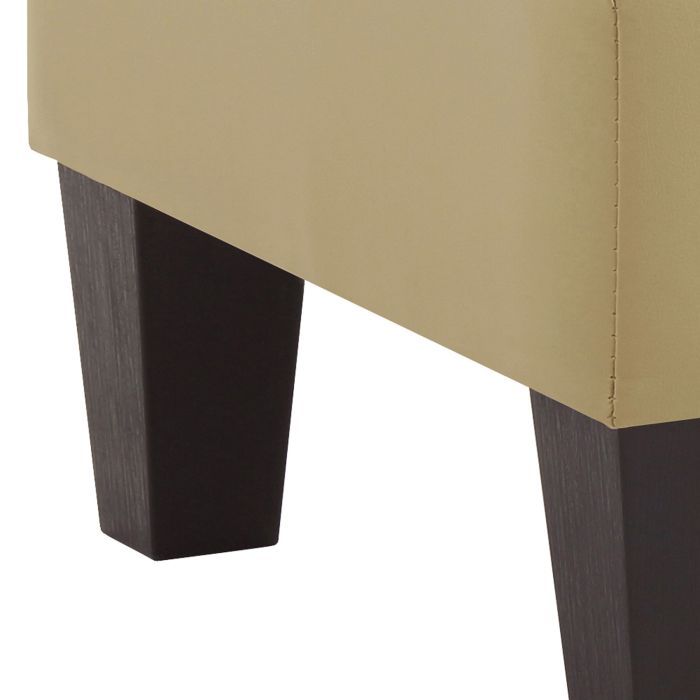 Upholstered casual ottoman by Glory Furniture with a plush fabric surface, suitable for stylish living room or lounge spaces.