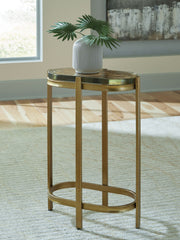 Porterville - Accent Table - Gold Finish - R&R Furniture Gallery (Fountain Valley, CA)