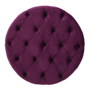 Noble House Modern Glam upholstered ottoman with sleek design, plush fabric, and stylish gold accents, perfect for contemporary living spaces.