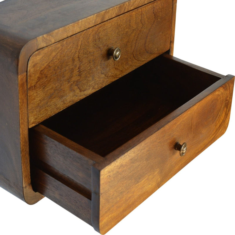 Curved Wall Mounted Bedside Nightstand - R&R Furniture Gallery (Fountain Valley, CA)