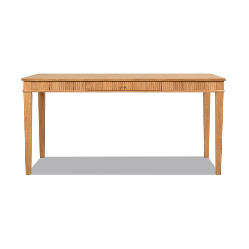 Dumont - Modern Farmhouse 1 Drawer Fluted Home Office Writing Desk - Natural Blonde - R&R Furniture Gallery (Fountain Valley, CA)