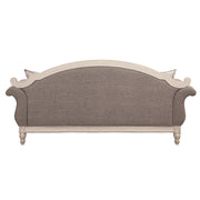 Florian - Sofa With 4 Pillows - Gray Fabric & Antique White - R&R Furniture Gallery (Fountain Valley, CA)