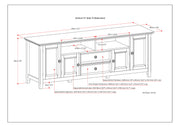 Amherst - Handcrafted Wide TV Media Stand - R&R Furniture Gallery (Fountain Valley, CA)