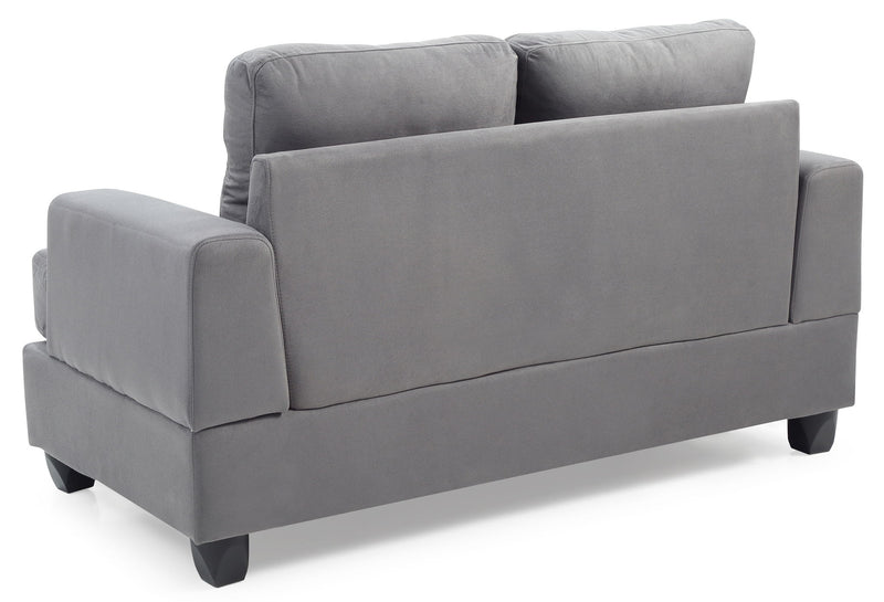 Stylish Glory Furniture transitional loveseat for two with plush cushions and modern design, perfect for cozy living spaces.