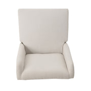 Modern Wingback Dining Chair (Set of 2) With Upholstered - Ivory - R&R Furniture Gallery (Fountain Valley, CA)