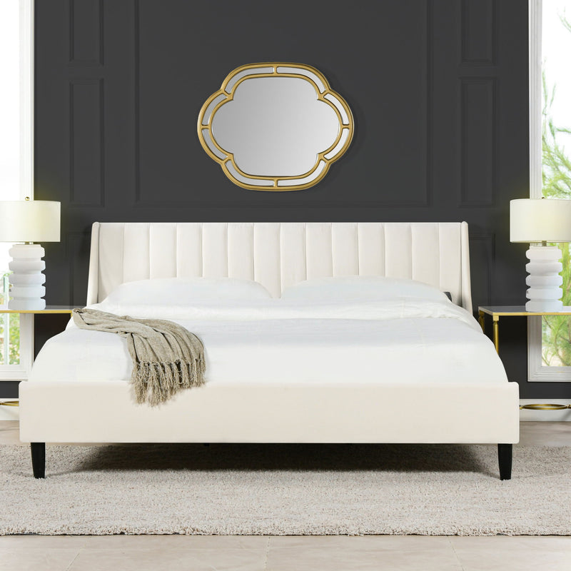 Aspen - Vertical Tufted Modern Headboard Platform Bed Set - R&R Furniture Gallery (Fountain Valley, CA)