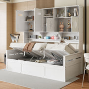 Daybed With All-In-One Cabinet And Shelf - R&R Furniture Gallery (Fountain Valley, CA)