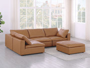 1100 - 5-Piece Left Arm Facing 3-Seat Sectional (Top-Grain Italian Leather) - R&R Furniture Gallery (Fountain Valley, CA)