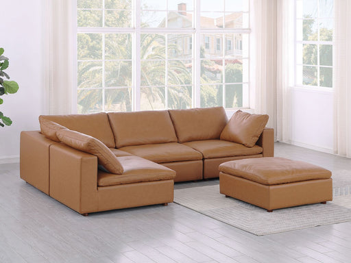 1100 - 5-Piece Left Arm Facing 3-Seat Sectional (Top-Grain Italian Leather) - R&R Furniture Gallery (Fountain Valley, CA)