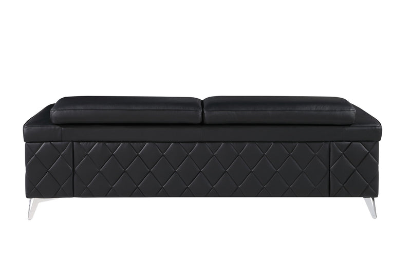1140 - Top Grain Italian Leather Sofa - R&R Furniture Gallery (Fountain Valley, CA)
