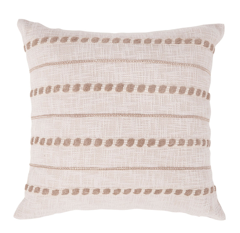 Melange - Lago Pillow - Ivory / Natural - R&R Furniture Gallery (Fountain Valley, CA)