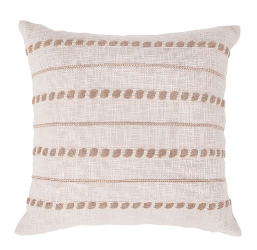 Melange - Lago Pillow - Ivory / Natural - R&R Furniture Gallery (Fountain Valley, CA)