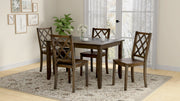 5 Piece Dining Table Set - Brown - R&R Furniture Gallery (Fountain Valley, CA)